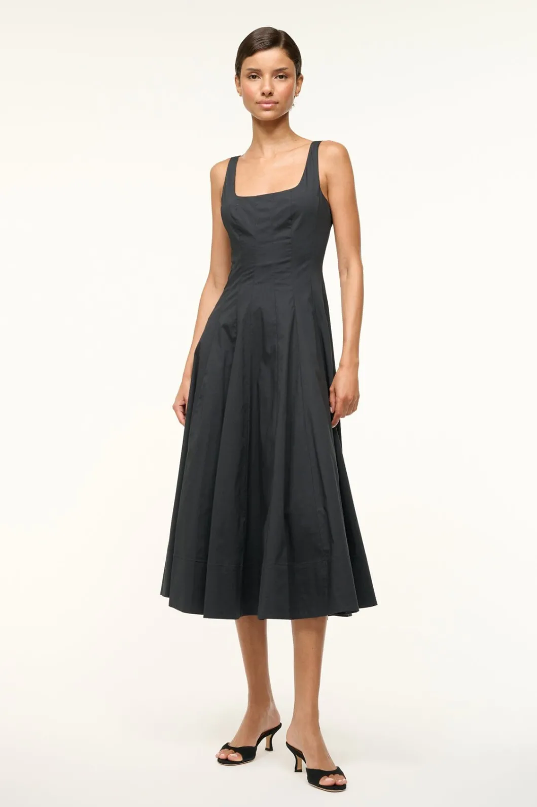 STAUD | WELLS DRESS< Midi Dresses | Dresses