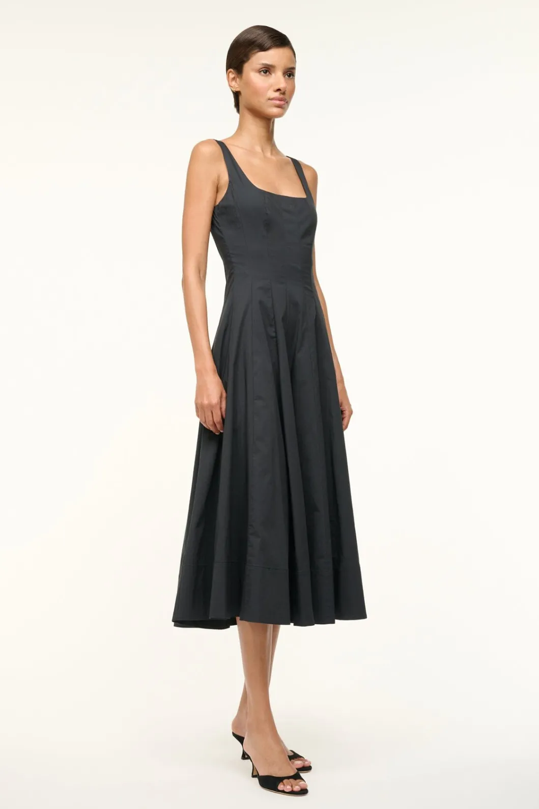 STAUD | WELLS DRESS< Midi Dresses | Dresses