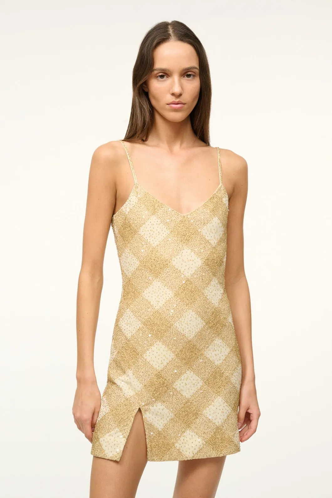 STAUD ACQUA DRESS GOLDEN HOUR< The Evening Edit | Mini Dresses