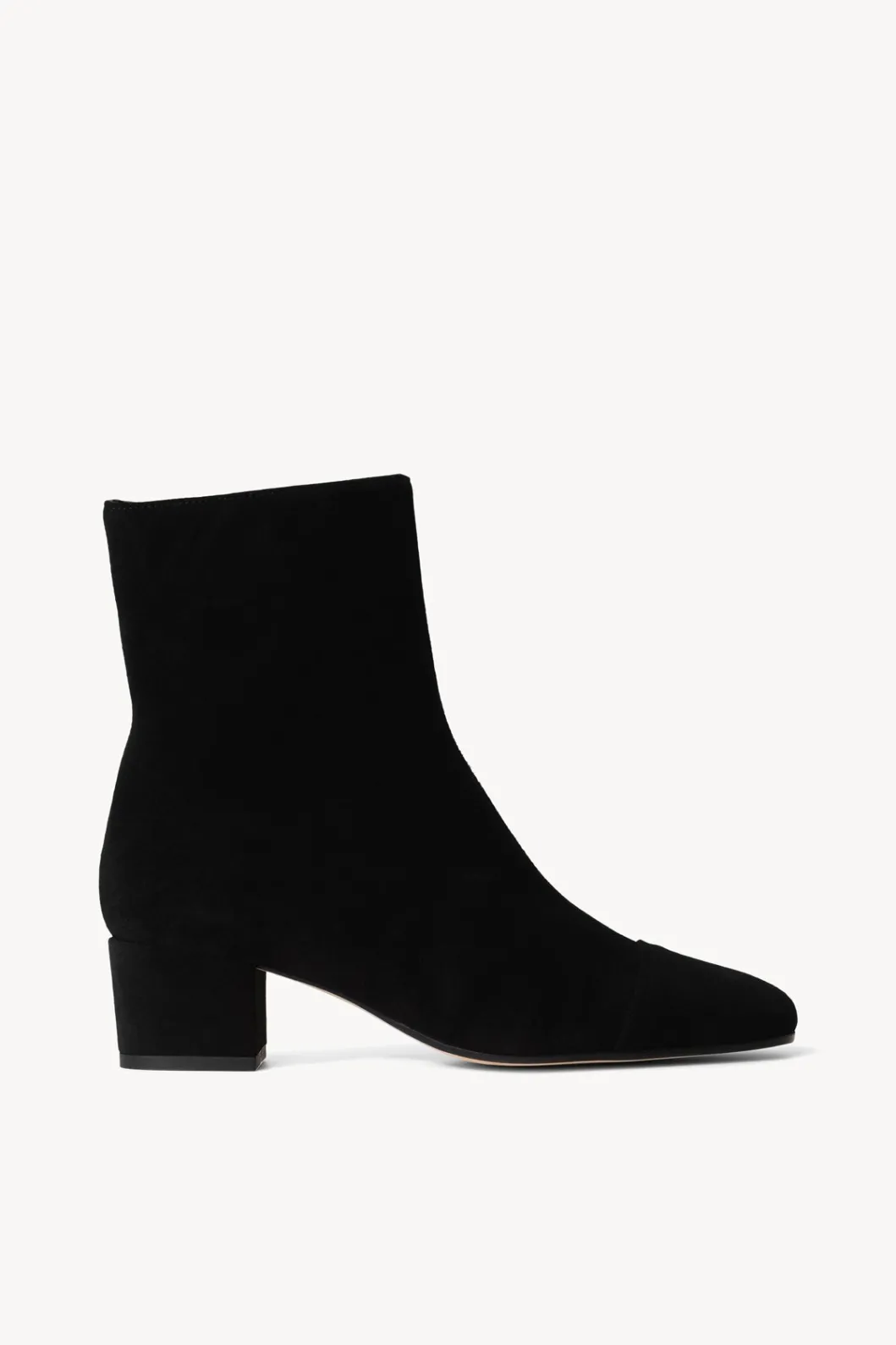 STAUD AIMEE SHORT BOOT BLACK SUEDE< Boots