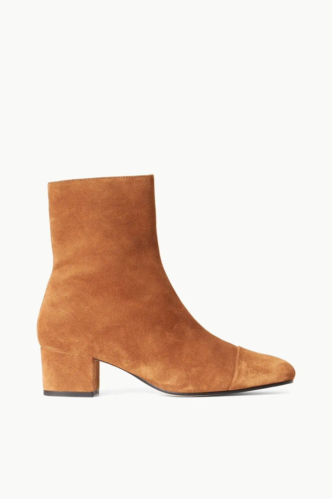 STAUD AIMEE SHORT BOOT TAN SUEDE< Boots