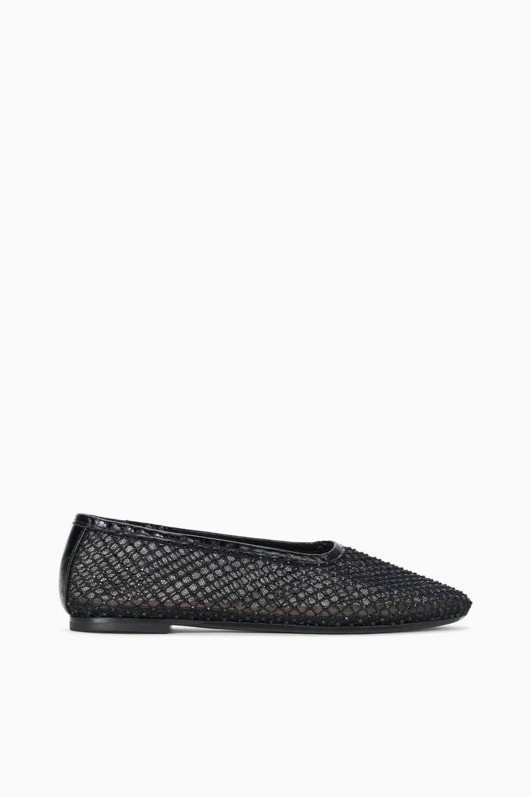 STAUD ALBA BALLET FLAT CRYSTAL MESH< The Evening Edit | Mules & Flats