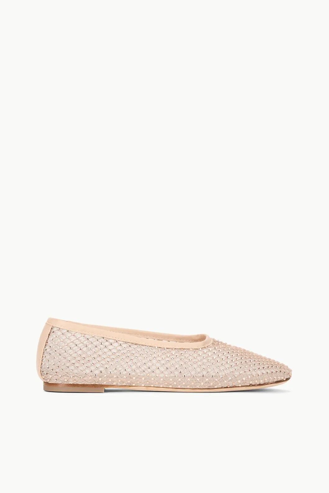 STAUD ALBA BALLET FLAT CRYSTAL MESH< The Evening Edit | Mules & Flats