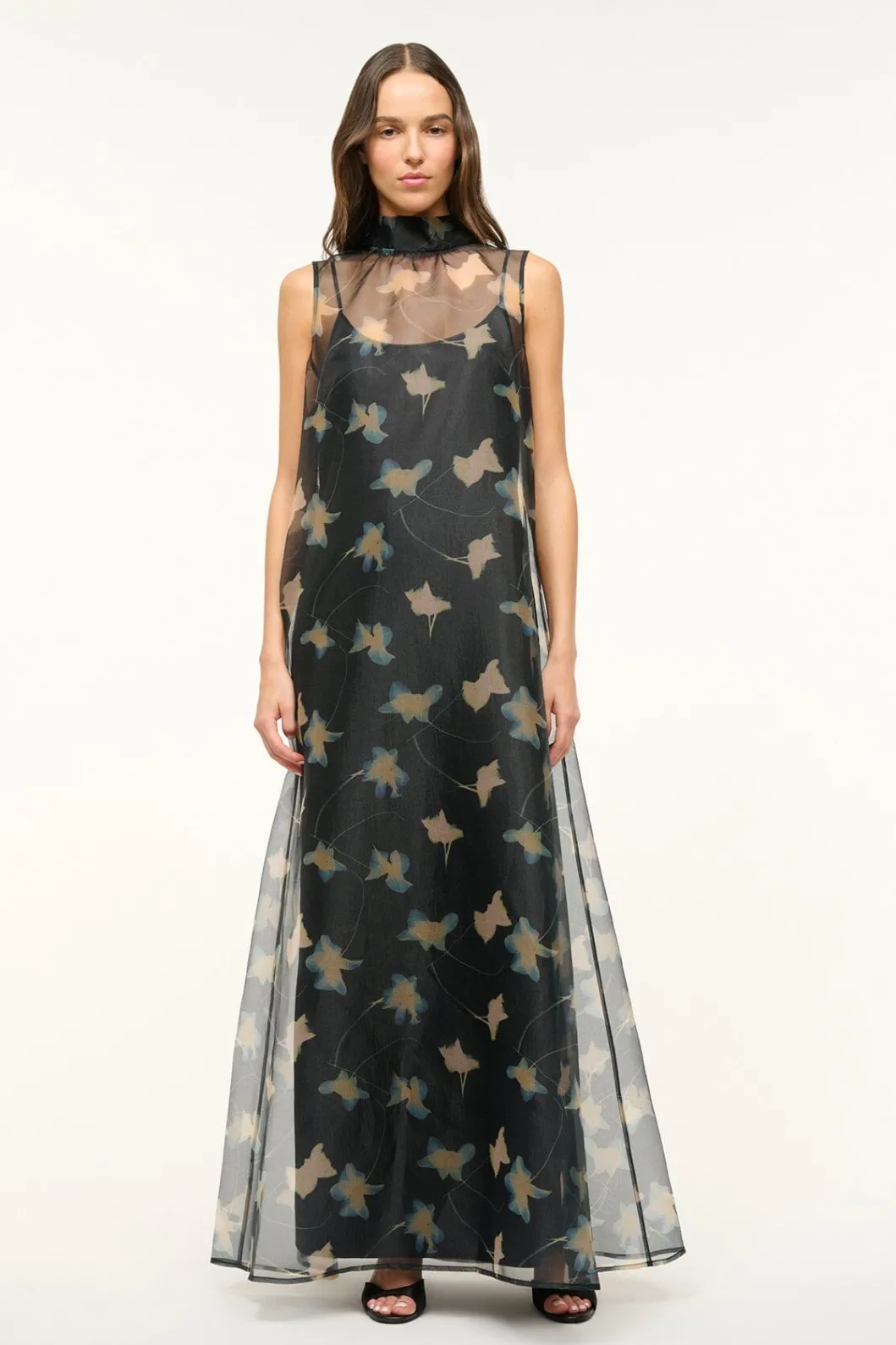 STAUD ALBEE DRESS BOTANICAL SHADOWS< The Evening Edit | Maxi Dresses