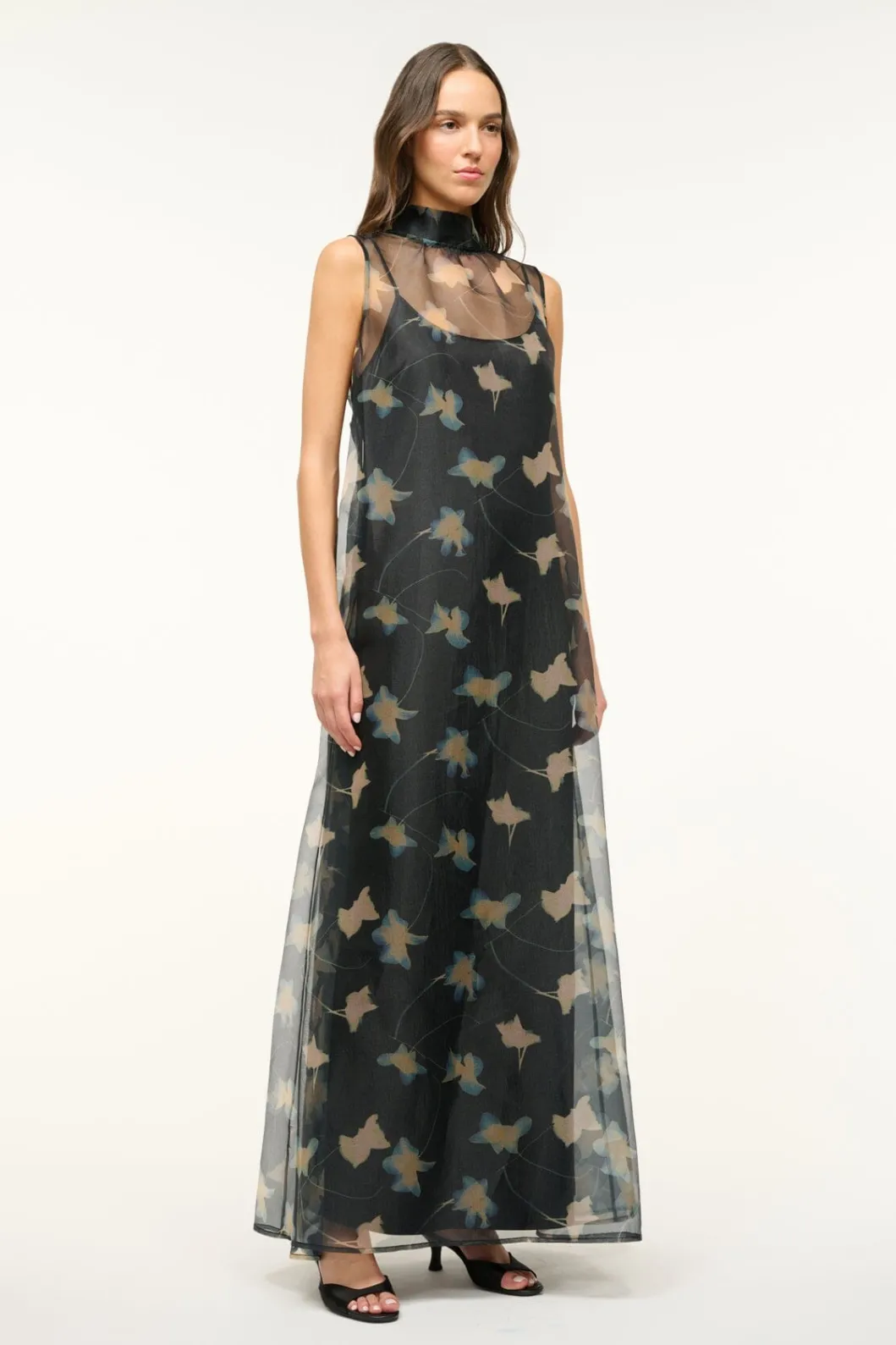 STAUD ALBEE DRESS BOTANICAL SHADOWS< The Evening Edit | Maxi Dresses