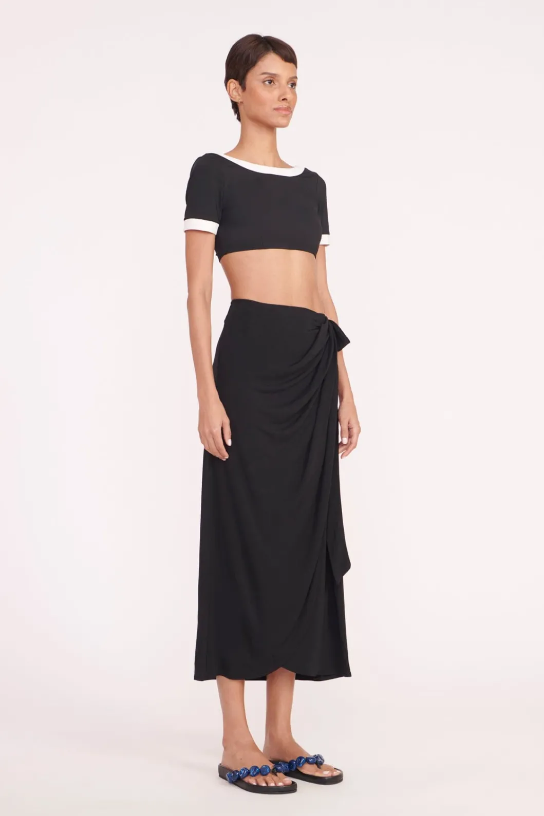 STAUD ANGELICA WRAP SKIRT< Swim | Cover-ups