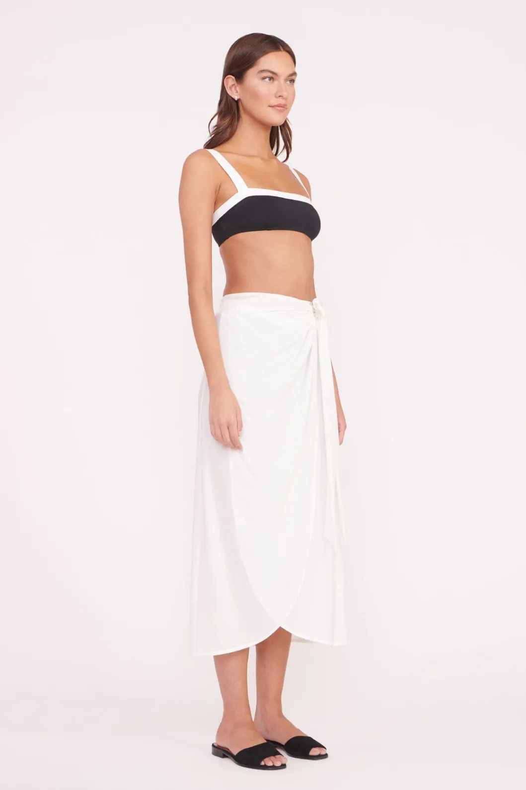 STAUD ANGELICA WRAP SKIRT< Swim | Cover-ups