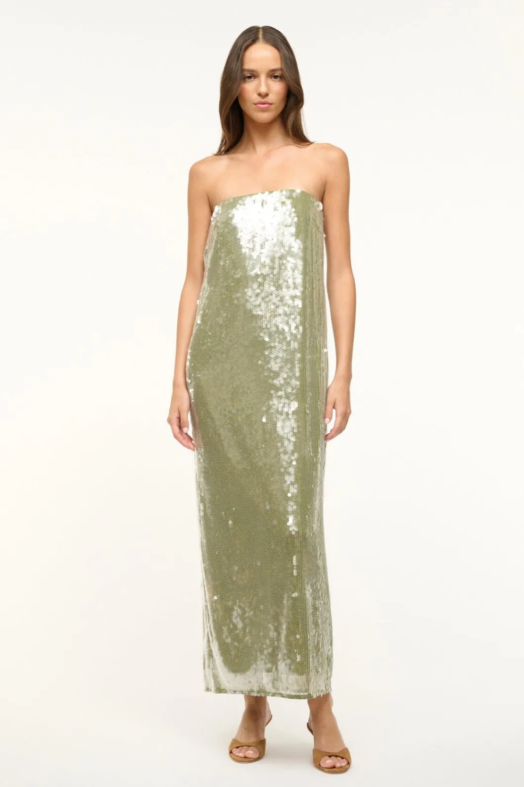 STAUD CASEY DRESS GARDEN MOSS< Maxi Dresses | Dresses