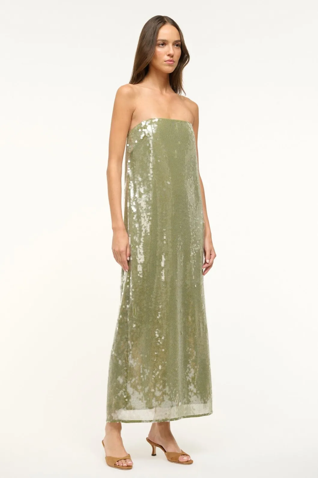 STAUD CASEY DRESS GARDEN MOSS< Maxi Dresses | Dresses