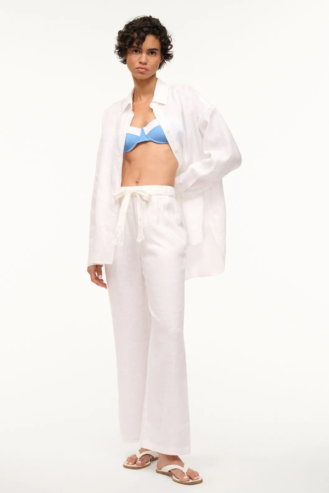 STAUD COLTON SHIRT< Swim | Cover-ups