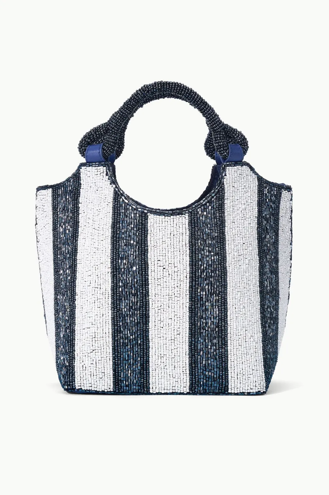 STAUD COTE BEADED BAG BRETON STRIPE< Bucket