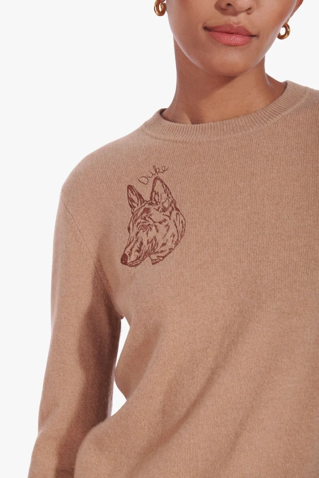 STAUD CUSTOM CASHMERE CREWNECK SWEATER | < Custom Clothing