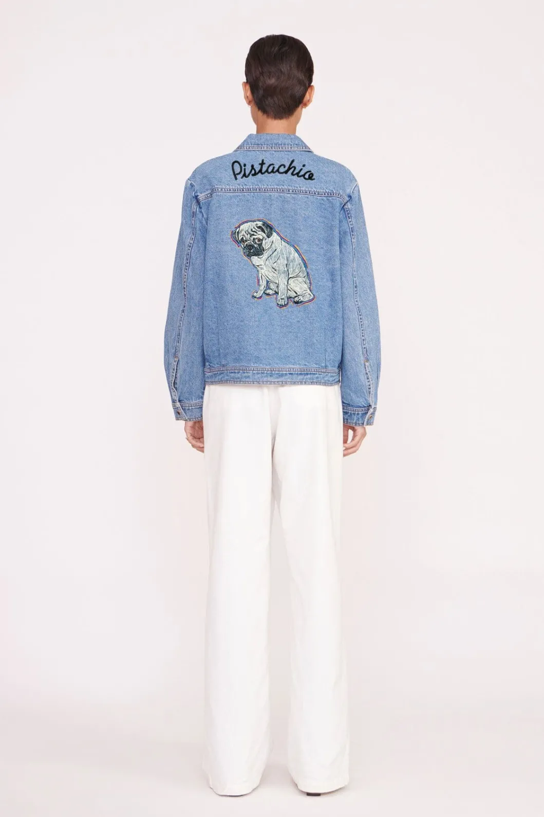 STAUD CUSTOM CLASSIC OVERSIZED RYAN JACKET | MEDIUM WASH< Outerwear & Jackets | Custom Clothing