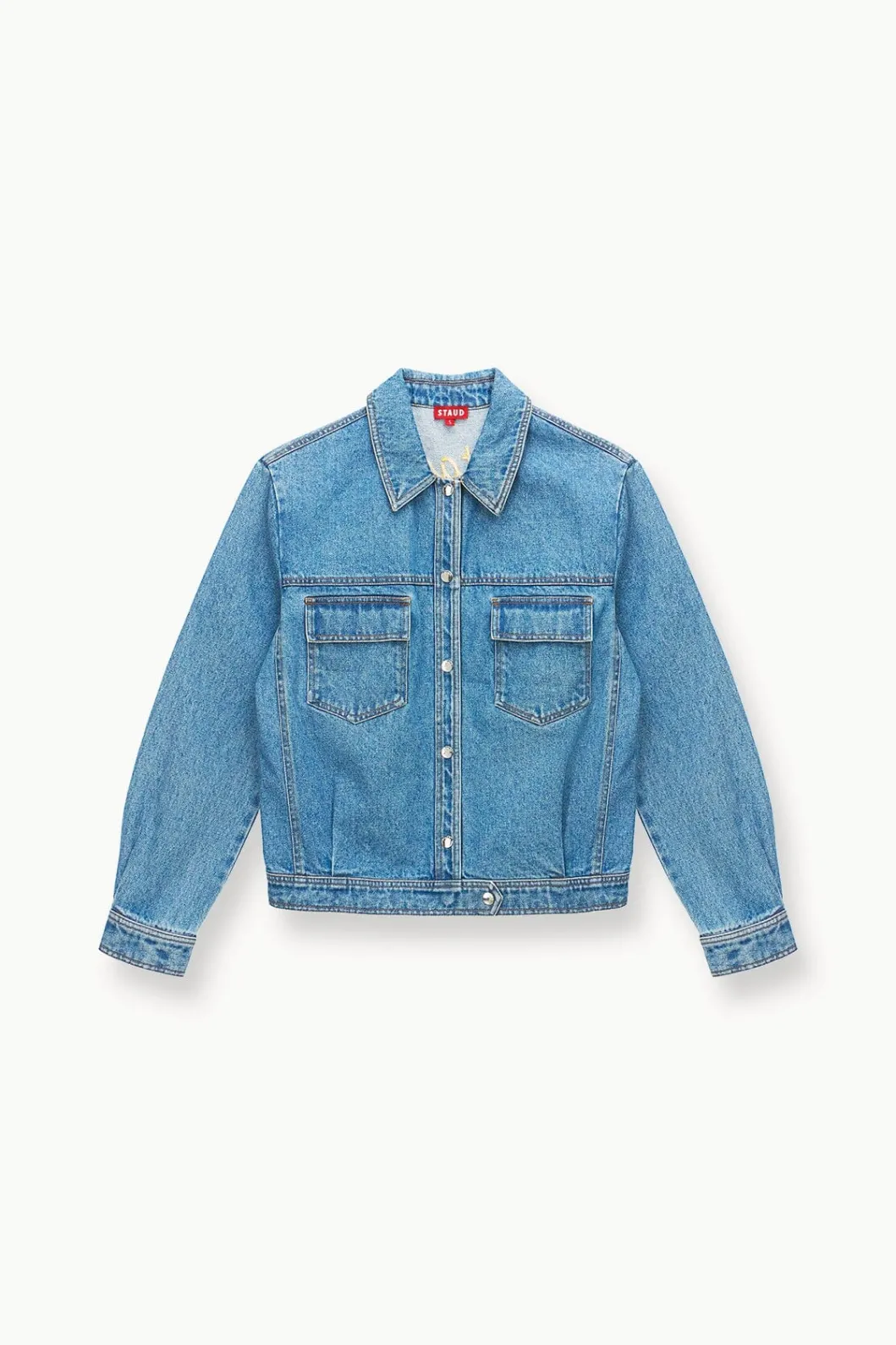 STAUD CUSTOM CLASSIC OVERSIZED RYAN JACKET | MEDIUM WASH< Outerwear & Jackets | Custom Clothing