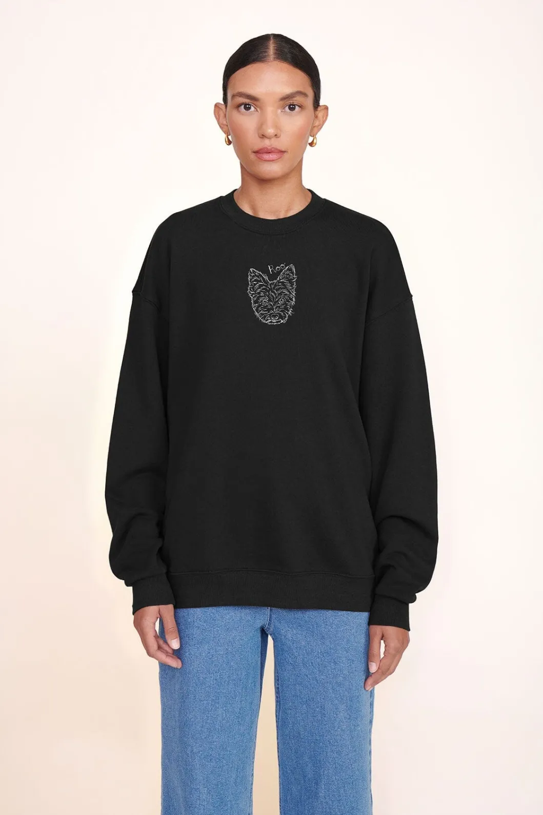STAUD CUSTOM x C.BONZ OVERSIZED SWEATSHIRT | GREY< Custom Clothing