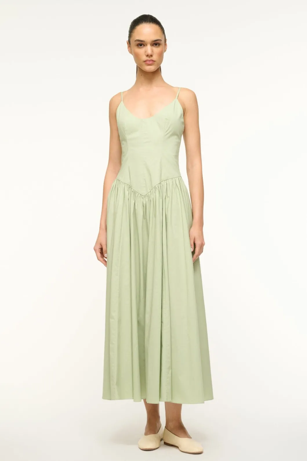 STAUD DENA DRESS PALE JADE< Maxi Dresses | Dresses