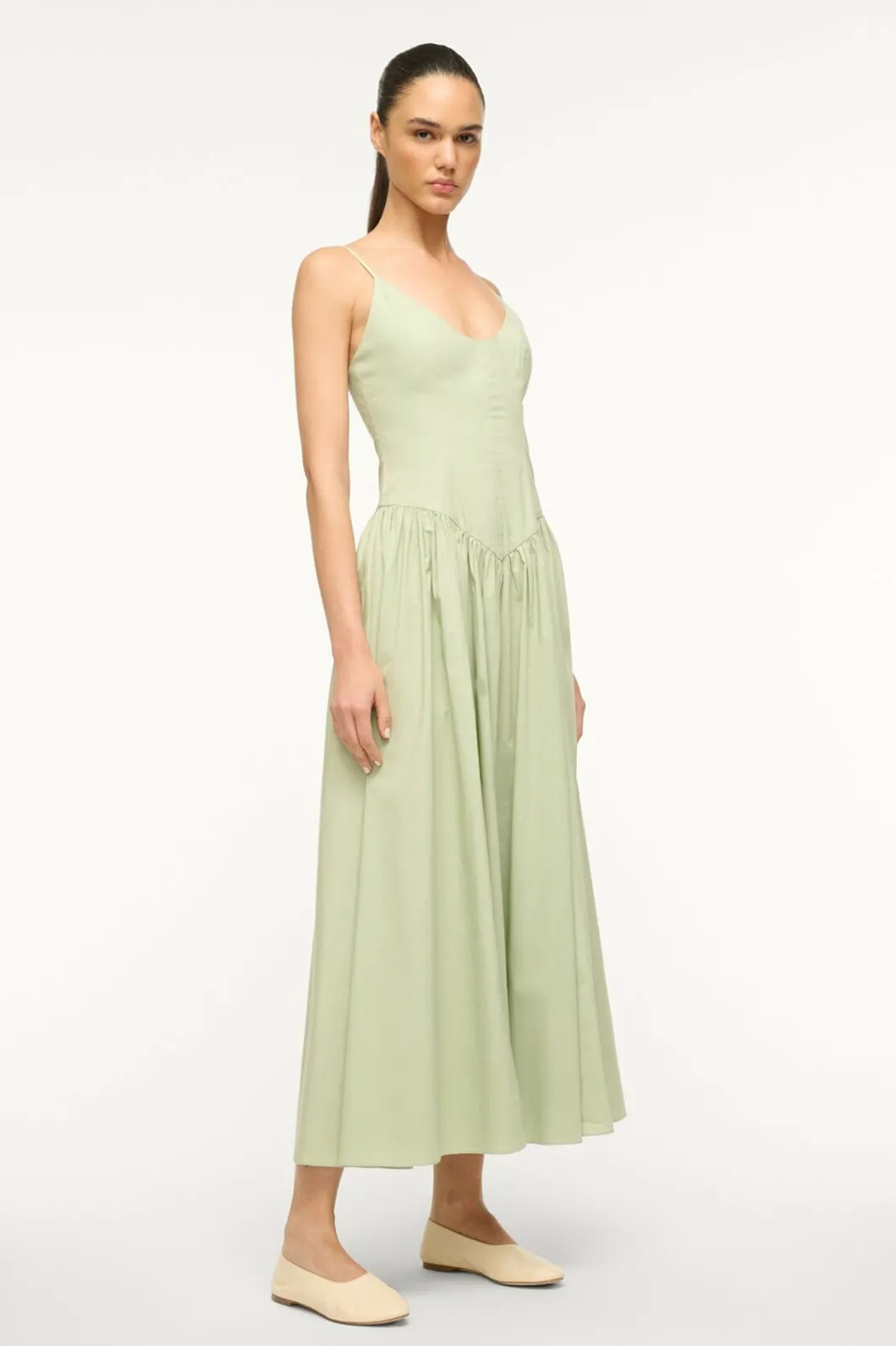 STAUD DENA DRESS PALE JADE< Maxi Dresses | Dresses