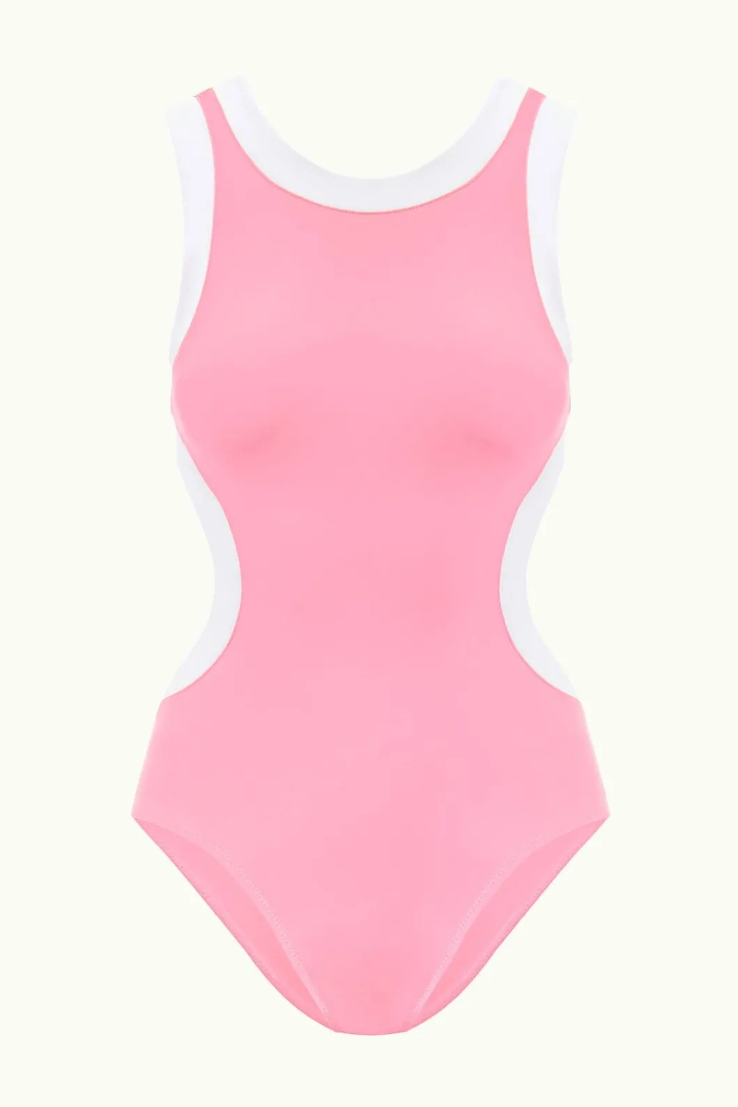 STAUD DOLCE ONE PIECE CORAL PINK WHITE< Swim | One Pieces