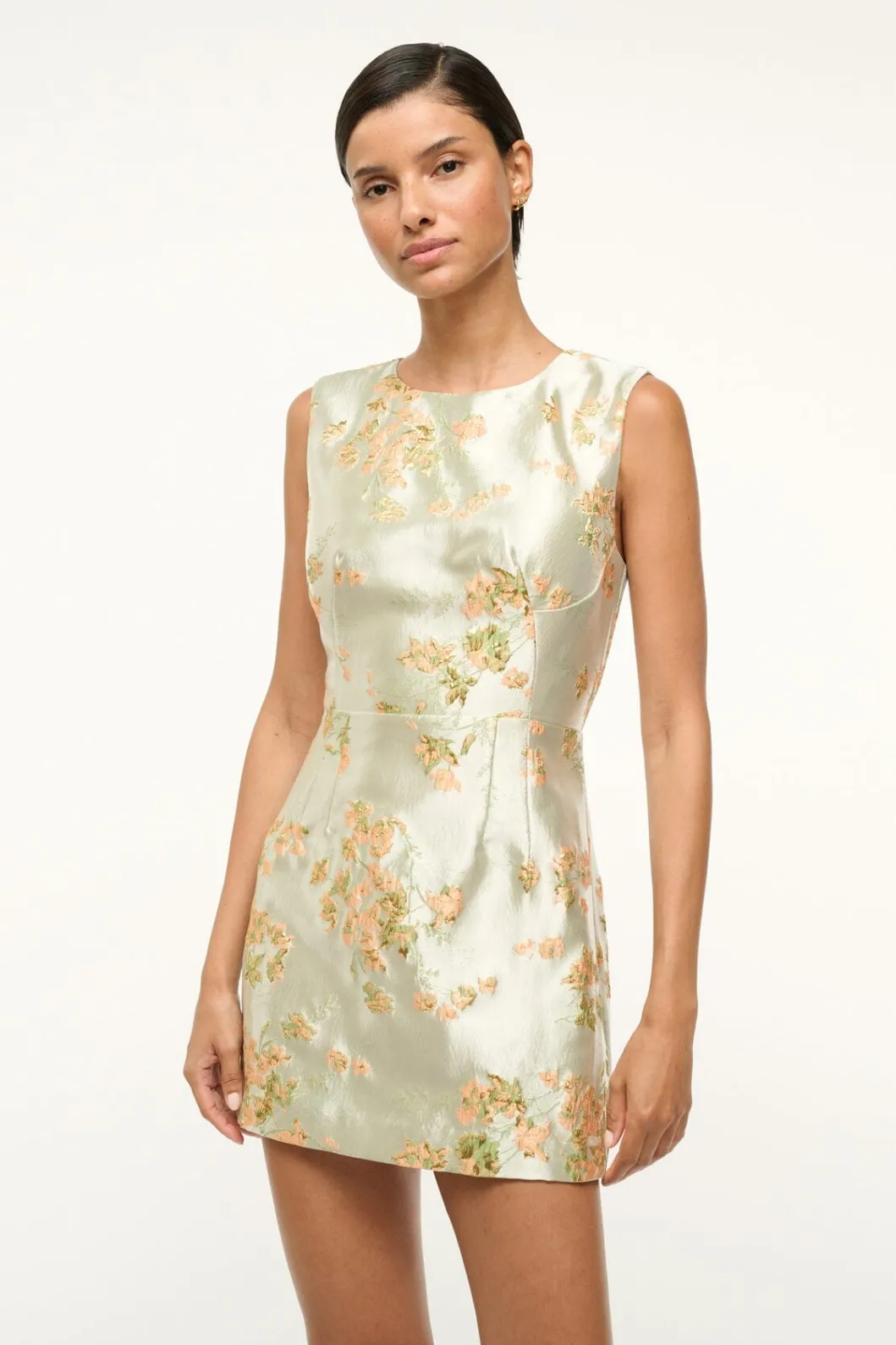 STAUD GARDEN DRESS METALLIC BLOOM< The Evening Edit | Mini Dresses