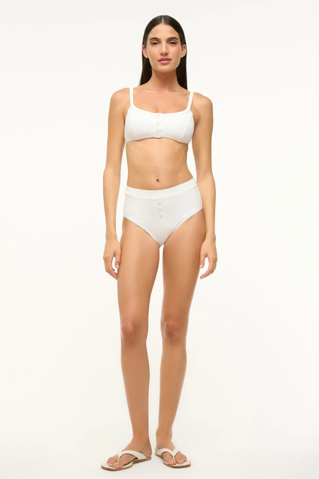 STAUD GIA BIKINI BOTTOM BRIGHT WHITE< Swim | Bikinis