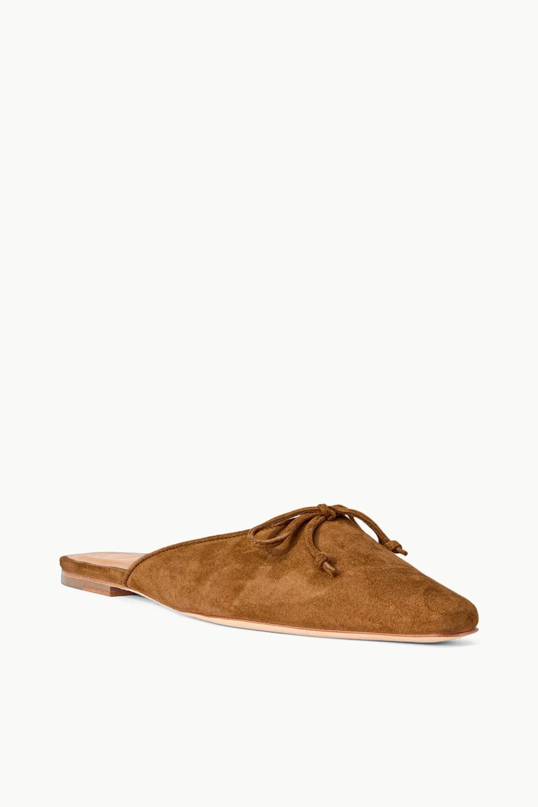 STAUD GINA MULE TAN SUEDE< Mules & Flats