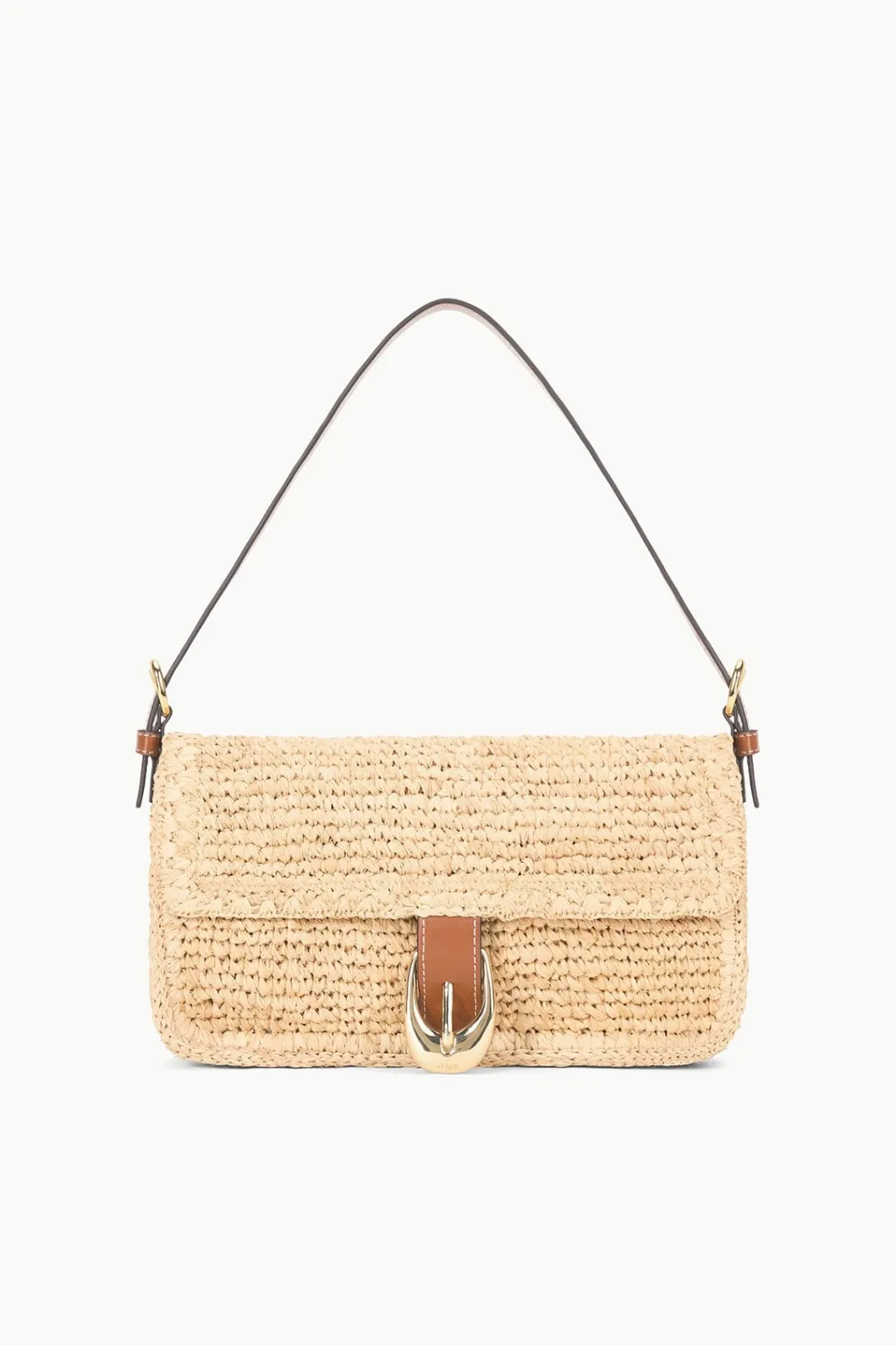 STAUD HARLOW RAFFIA BAG NATURAL TAN< Swim | Shoulder