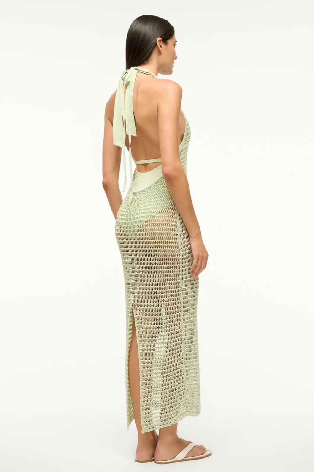 STAUD JANE DRESS PALE JADE< Swim | Cover-ups