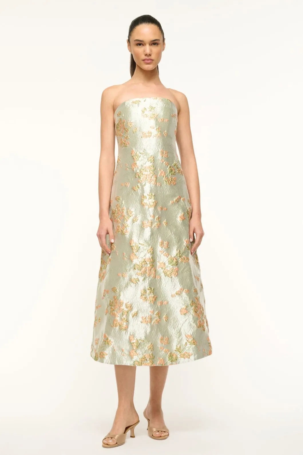 STAUD KENNEDY DRESS METALLIC BLOOM< Dresses | The Evening Edit