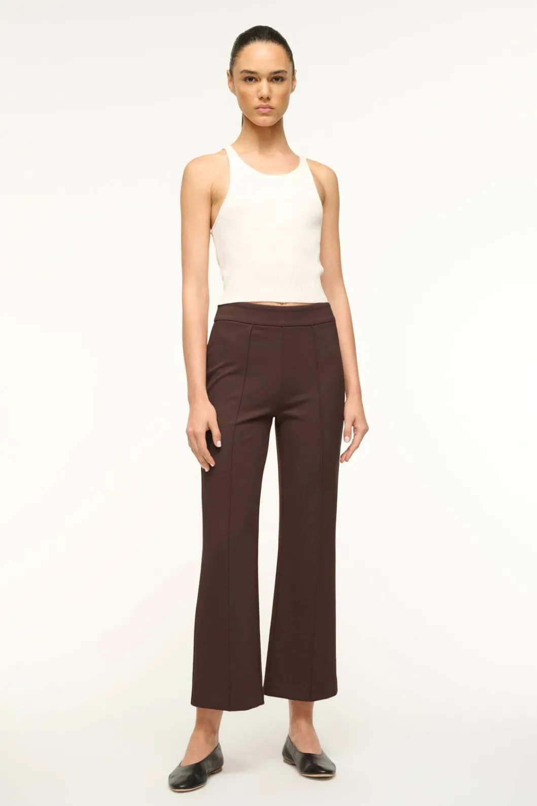 STAUD KNACK PANT DARK CHOCOLATE< Pants & Shorts