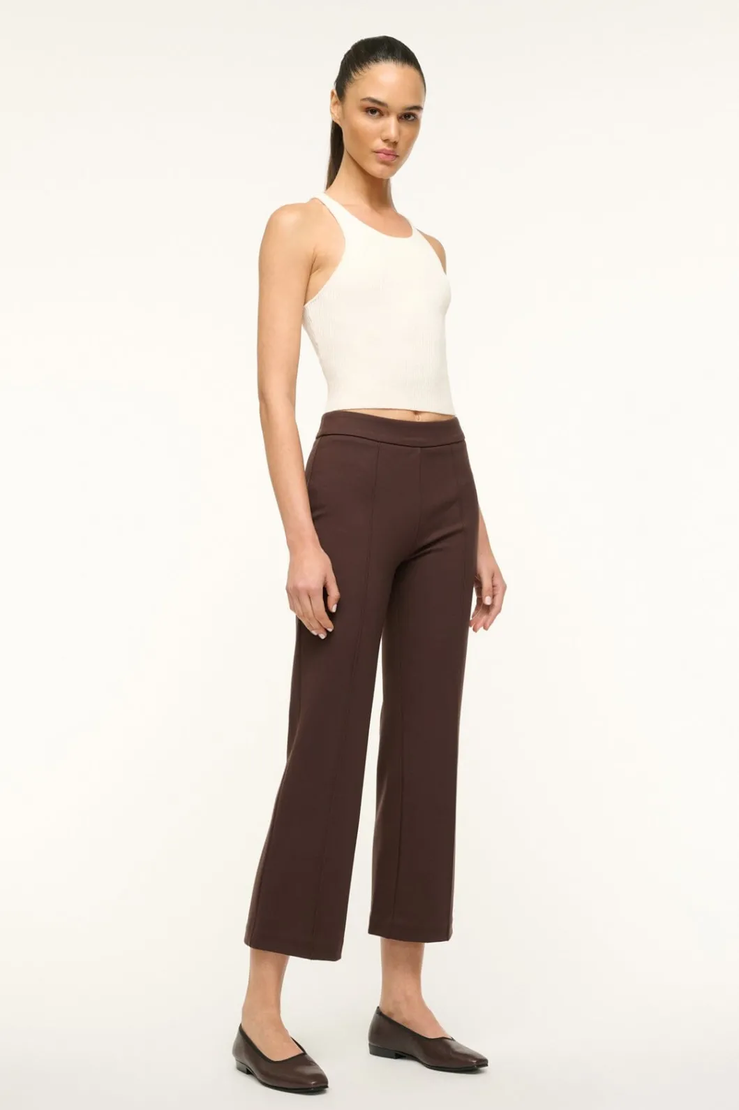 STAUD KNACK PANT DARK CHOCOLATE< Pants & Shorts