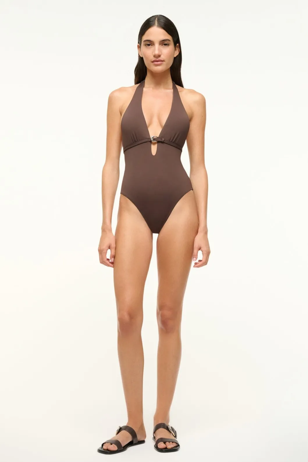 STAUD LA JOLLA ONE PIECE DARK CHOCOLATE< Swim | One Pieces