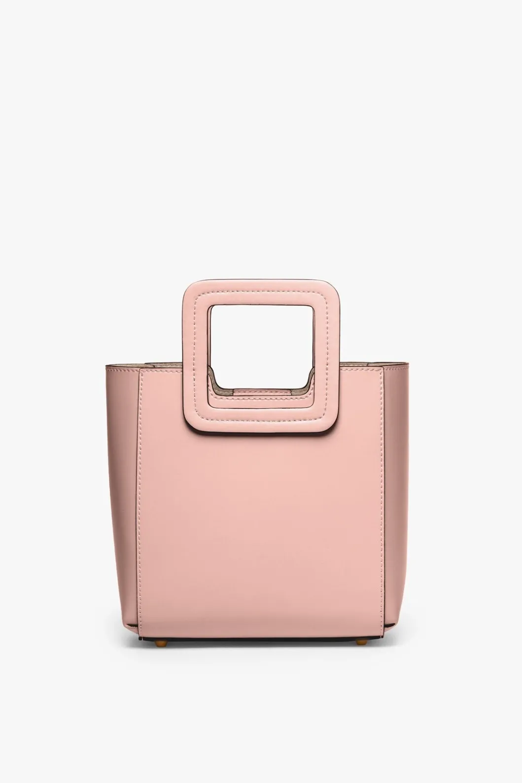 STAUD MINI SHIRLEY LEATHER BAG | DARK BLUSH< Crossbody