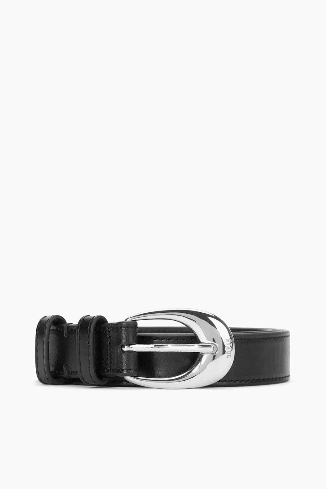 STAUD MOON BUCKLE BELT - 26MM BLACK SILVER< Accessories