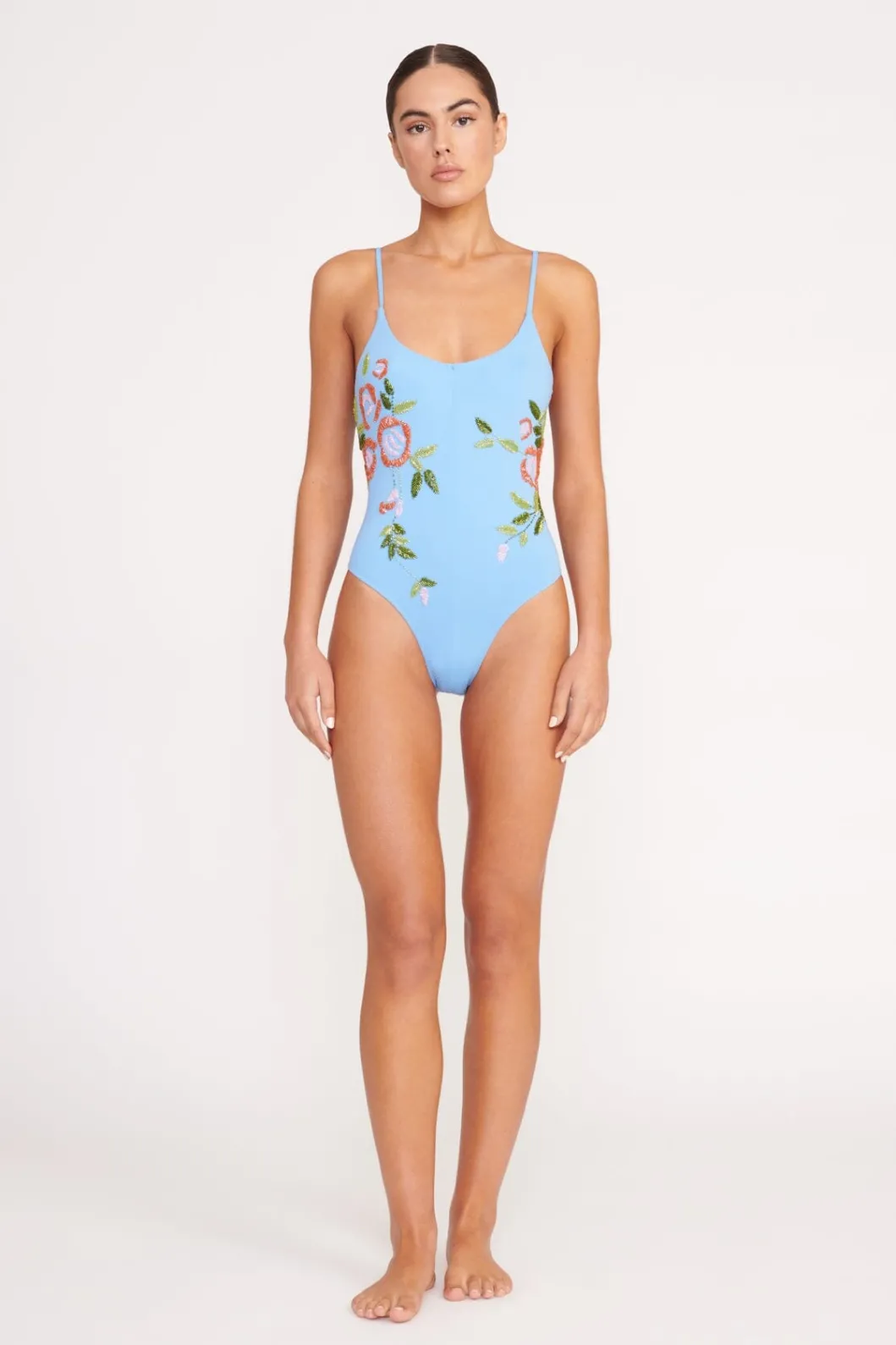 STAUD NAHLA ONE PIECE DIAMOND ROSE< One Pieces