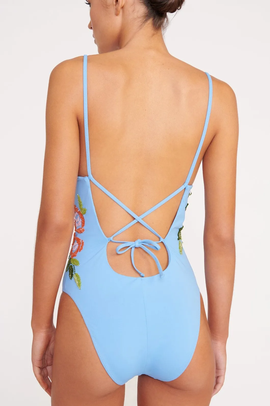 STAUD NAHLA ONE PIECE DIAMOND ROSE< One Pieces