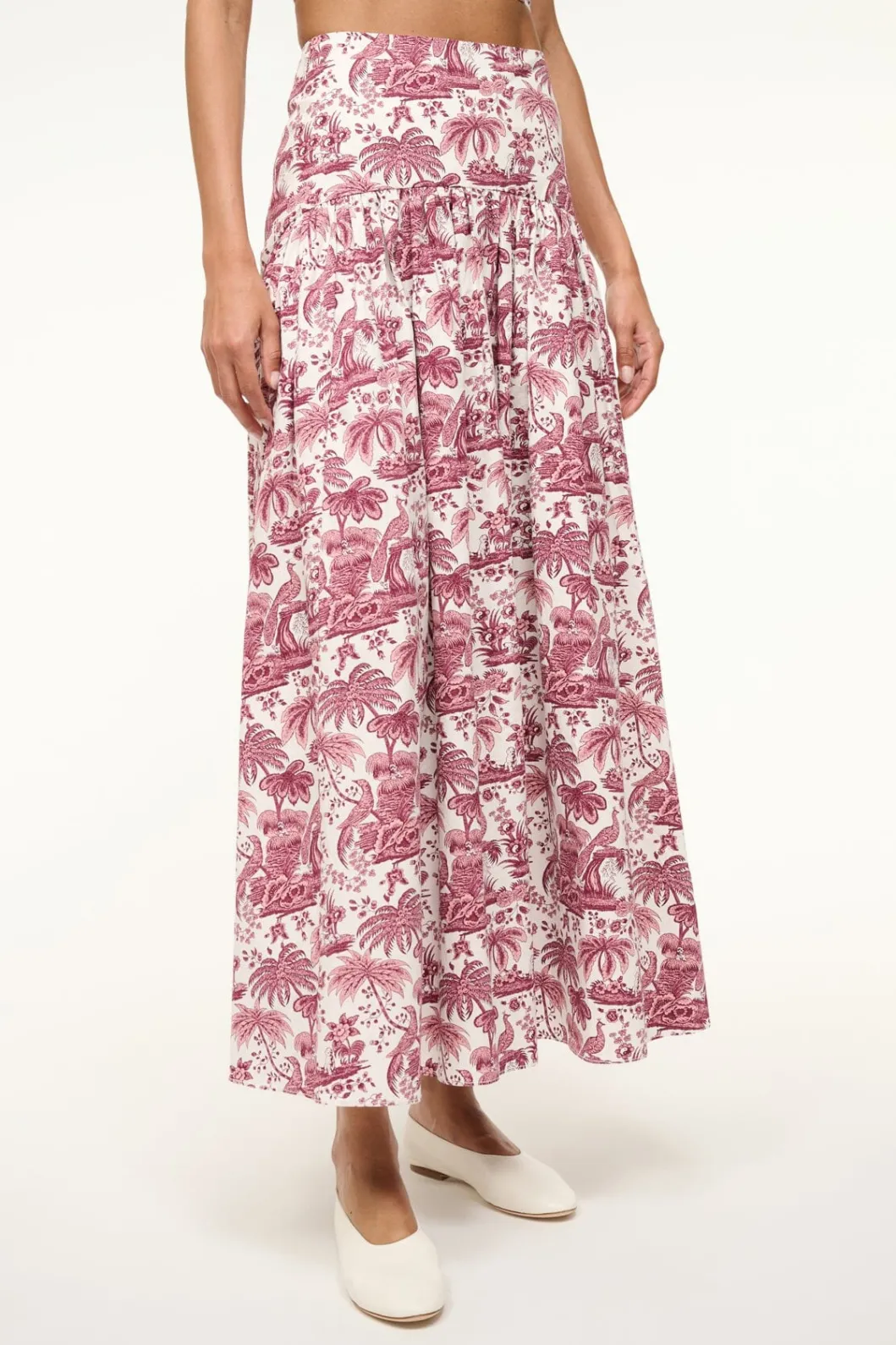 STAUD PROCIDA SKIRT BORDEAUX TOILE< Skirts | Swim