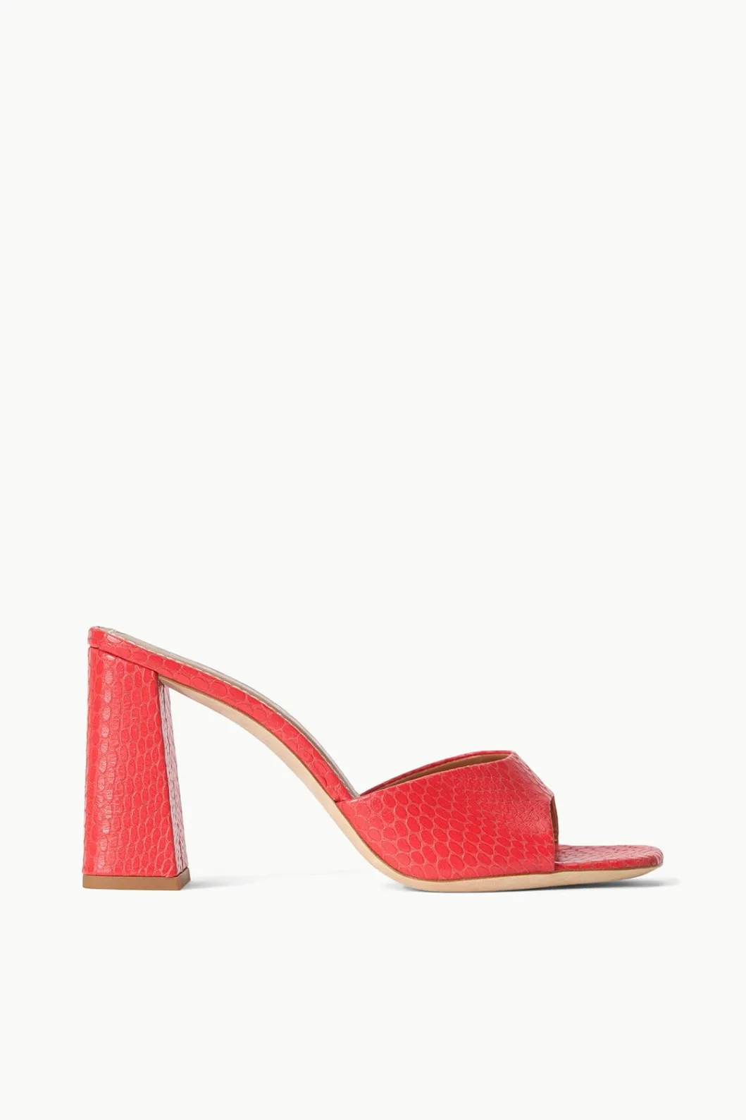 STAUD SLOANE HEEL RED ROSE< The Evening Edit