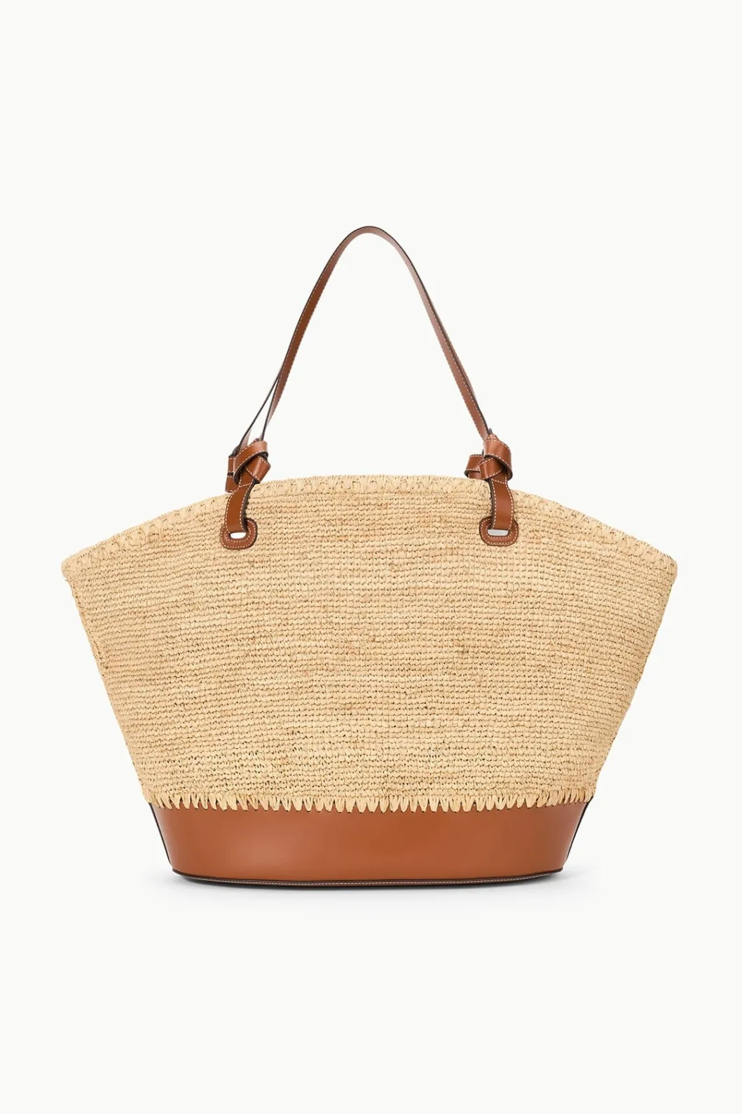 STAUD SQUILLO RAFFIA TOTE NATURAL TAN< Totes | Swim