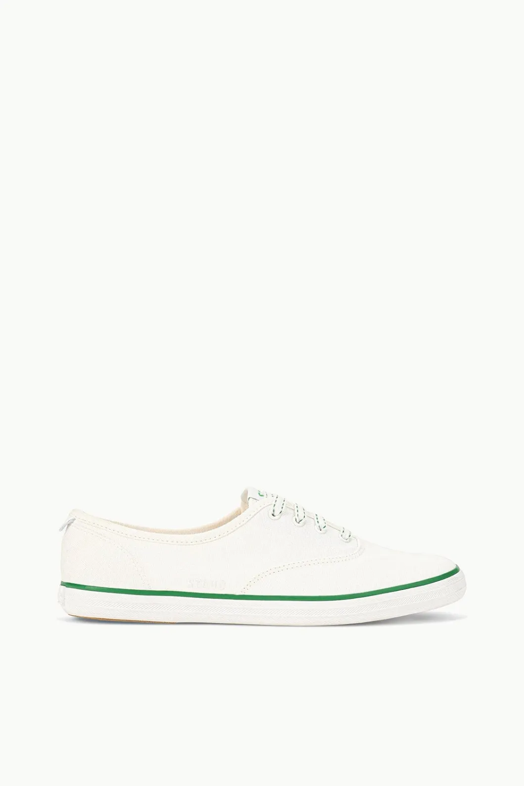 STAUD KEDS CHAMPION CANVAS WHITE GREEN< Sneakers