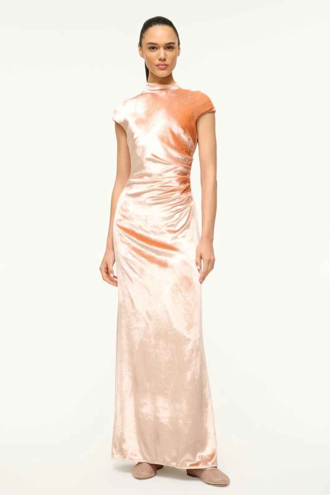 STAUD TINA DRESS ASH ROSE< The Evening Edit | Maxi Dresses