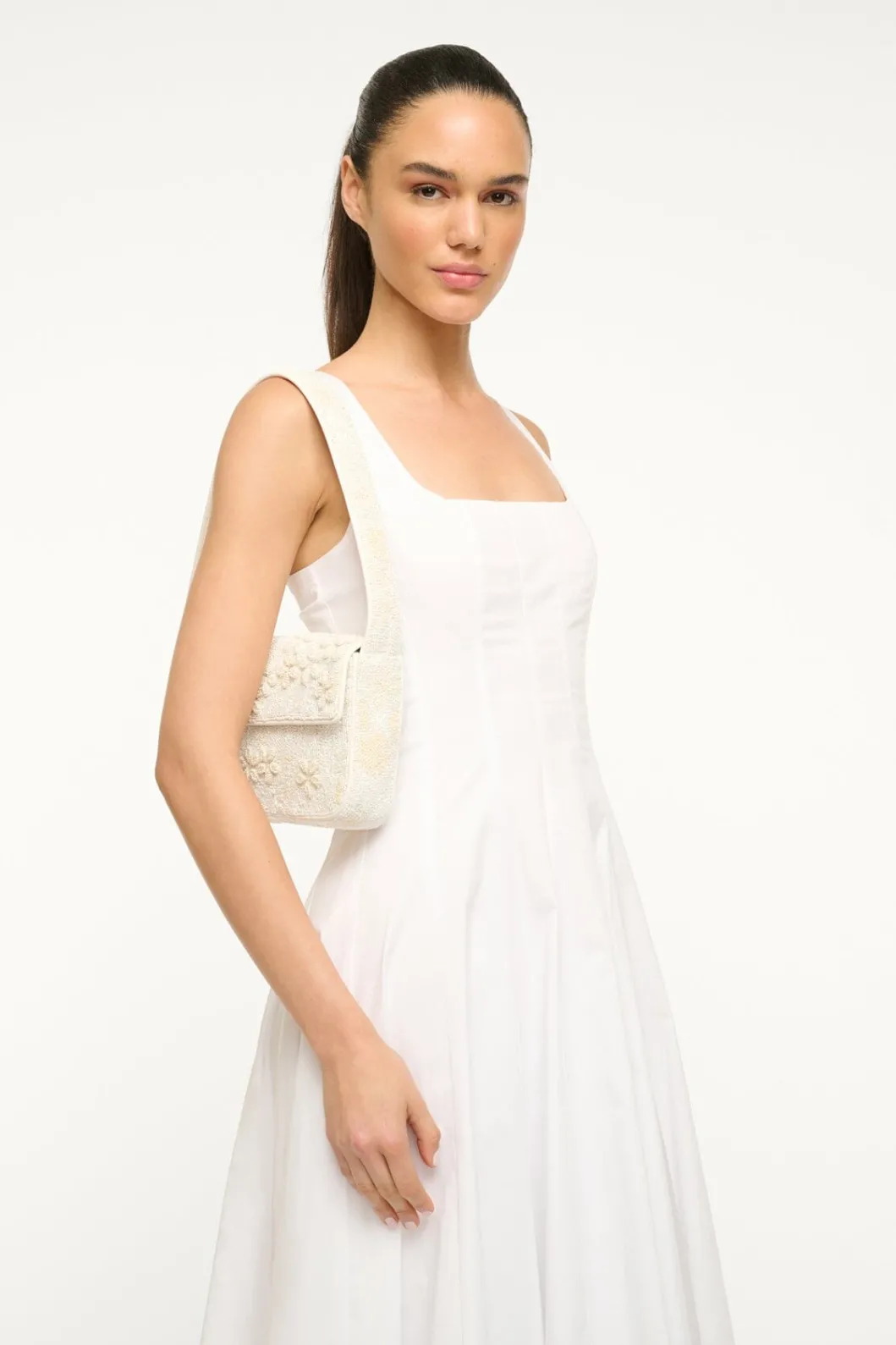 STAUD TOMMY BEADED BAG GARDEN PARTY< Bridal | Shoulder