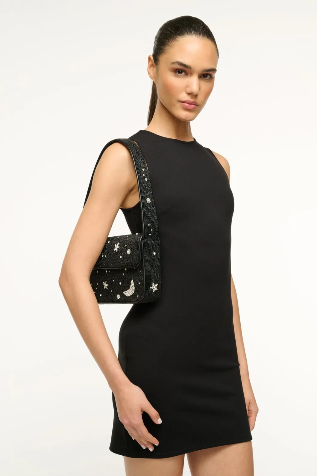 STAUD TOMMY BEADED BAG STARRY NIGHT< The Evening Edit | Shoulder