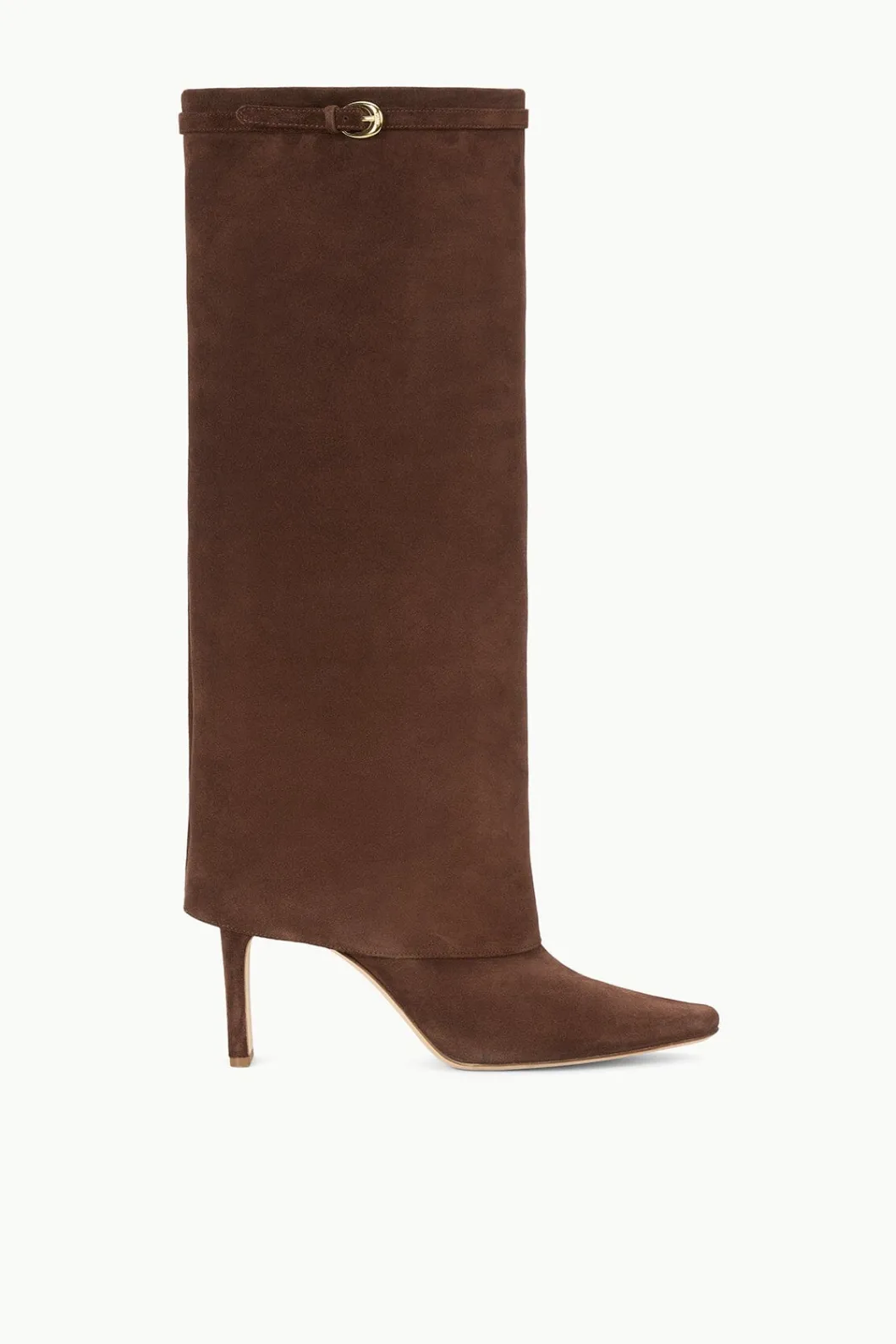 STAUD WALLY FOLDOVER HIGH HEEL BOOT SUEDE< Boots