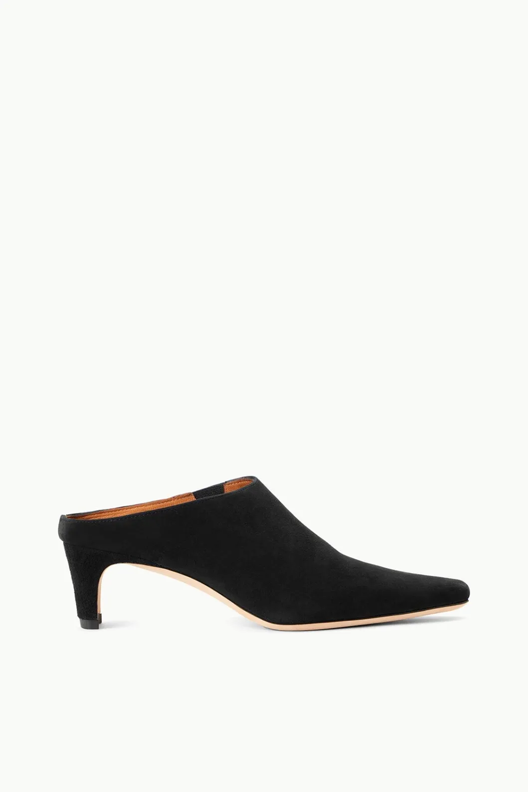 STAUD WALLY MULE BLACK SUEDE< Mules & Flats