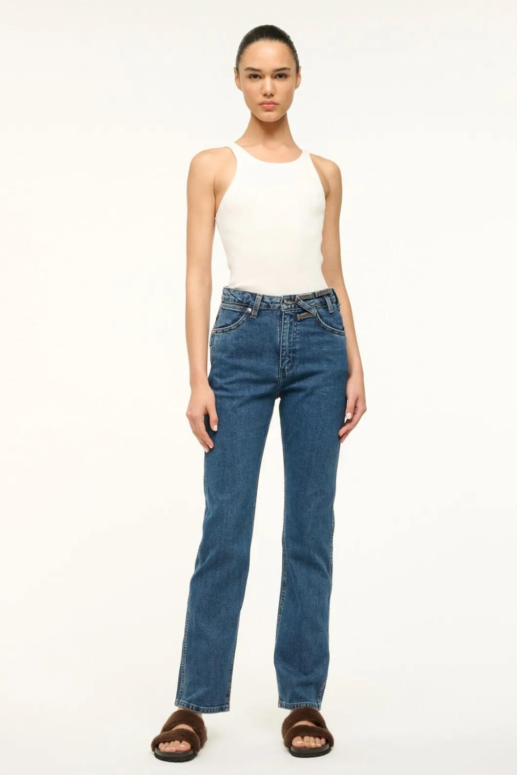 STAUD WRANGLER THE EVERYDAY JEAN INDIGO WASH< Denim | Pants & Shorts