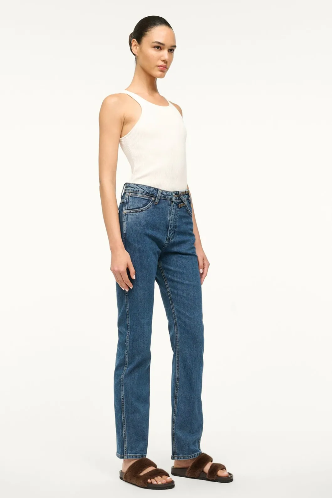 STAUD WRANGLER THE EVERYDAY JEAN INDIGO WASH< Denim | Pants & Shorts